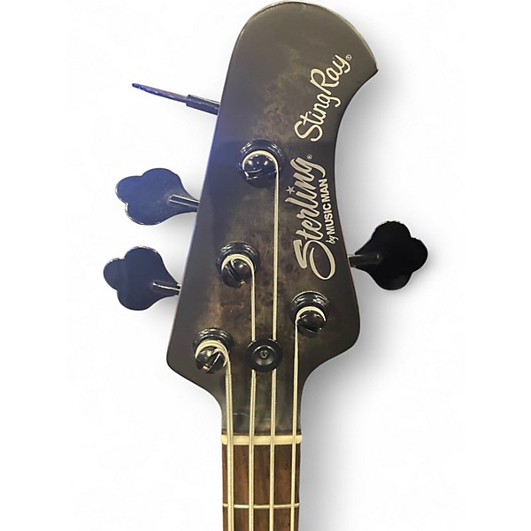 Used Sterling by Music Man Stingray 34 Trans Black Electric Bass Guitar