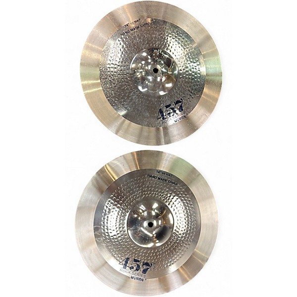 Used Wuhan Cymbals & Gongs 14in 457 ROCK SERIES HI HAT PAIR Cymbal