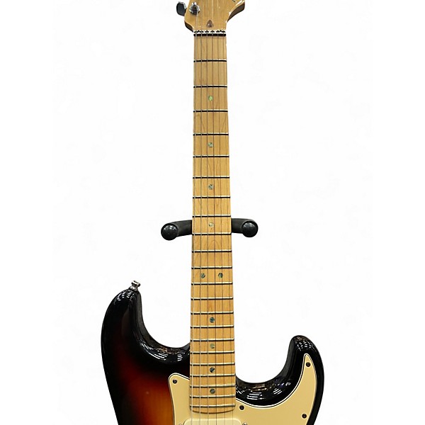 Used Fender American Deluxe Stratocaster 3 Tone Sunburst Solid Body Electric Guitar