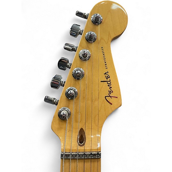 Used Fender American Deluxe Stratocaster 3 Tone Sunburst Solid Body Electric Guitar