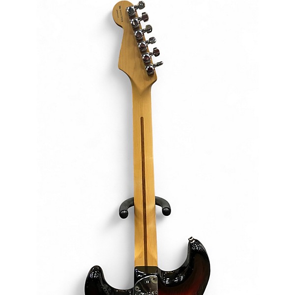 Used Fender American Deluxe Stratocaster 3 Tone Sunburst Solid Body Electric Guitar