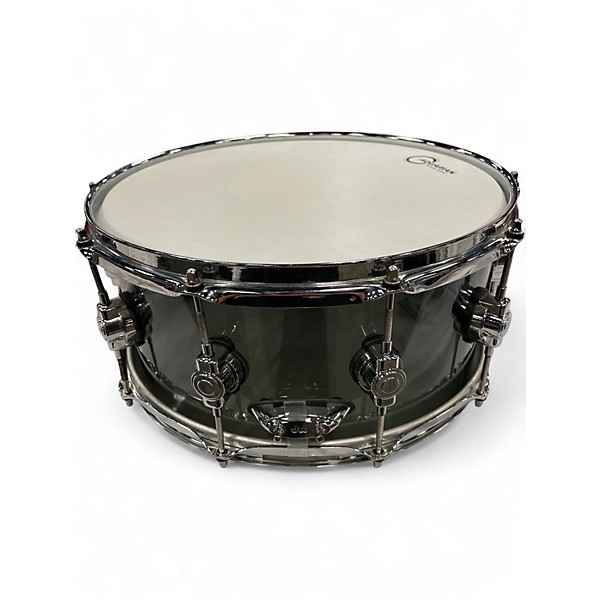 Used DW 6X14 Design Series Acrylic Snare Smoke Drum