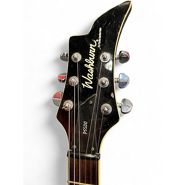 Used Washburn Paul Stanley PS500 Signature Model Black Solid Body Electric Guitar