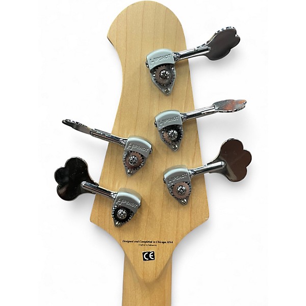 Used Lakland 55-02 Skyline Series 5 String NATUTAL GLOSS Electric Bass Guitar