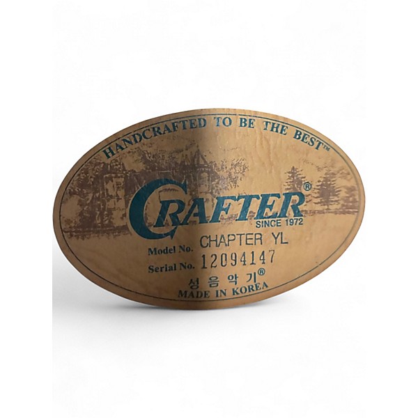 Used Crafter Guitars chapter yl Natural Classical Acoustic Guitar