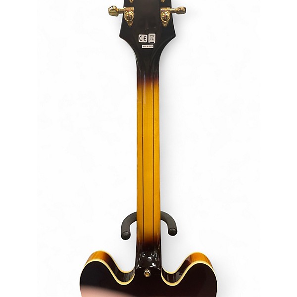 Used 2008 Epiphone Sheraton II Vintage Sunburst Hollow Body Electric Guitar