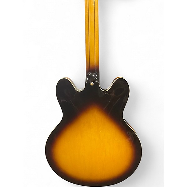 Used 2008 Epiphone Sheraton II Vintage Sunburst Hollow Body Electric Guitar