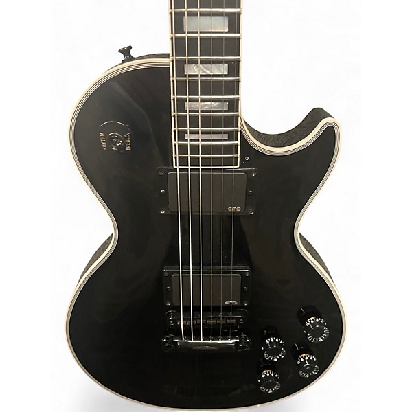 Used 2022 Gibson Les Paul Custom Black Solid Body Electric Guitar