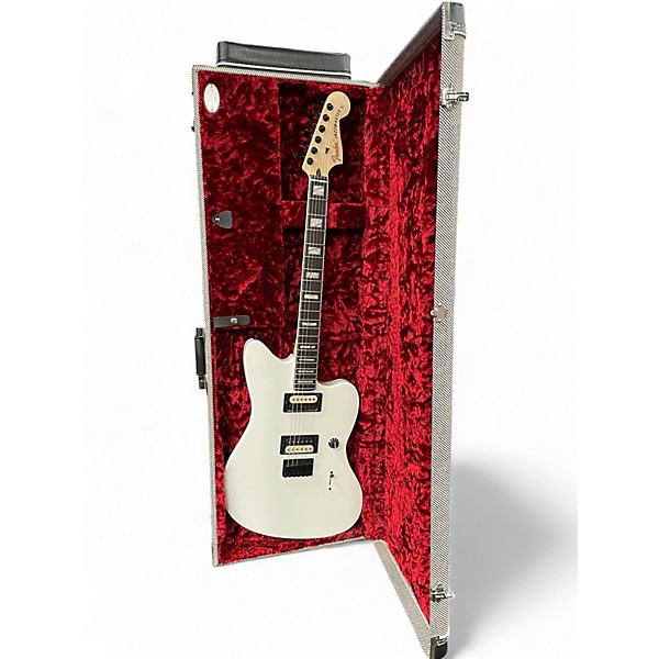 Used Fender Jim Root Signature Jazzmaster Arctic White Solid Body Electric Guitar