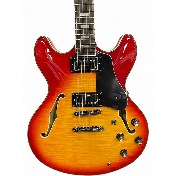 Used Sire H7 LARRY CARLTON Cherry Sunburst Hollow Body Electric Guitar