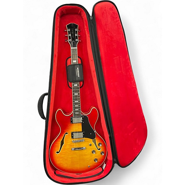 Used Sire H7 LARRY CARLTON Cherry Sunburst Hollow Body Electric Guitar