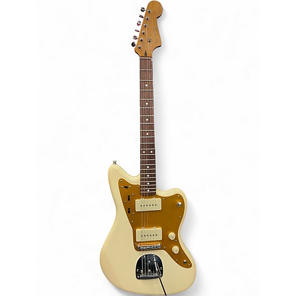 Used Squier J Mascis Jazzmaster Cream Solid Body Electric Guitar