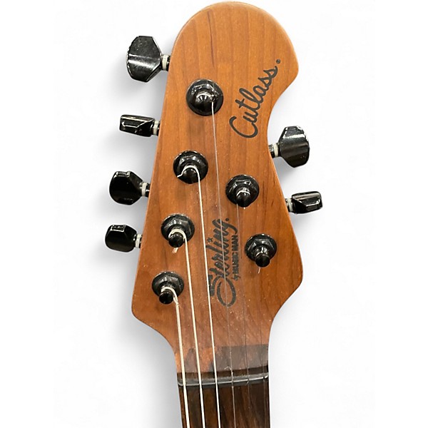 Used Sterling by Music Man Jason Richardson Signature Cutlass Trans Purple Solid Body Electric Guitar