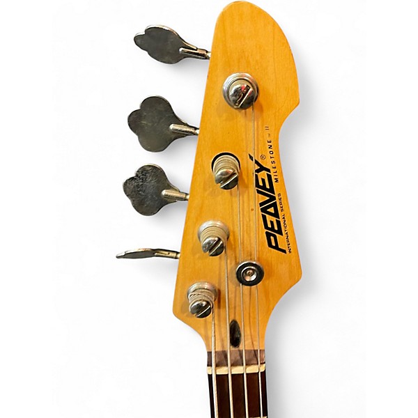 Used Peavey Milestone II Vintage Sunburst Electric Bass Guitar