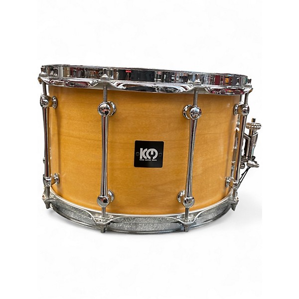 Used King Custom Drums 13X8 Maple Snare Natural Drum