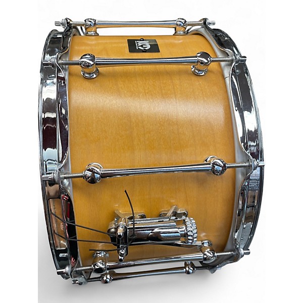 Used King Custom Drums 13X8 Maple Snare Natural Drum