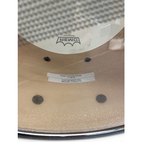 Used King Custom Drums 13X8 Maple Snare Natural Drum