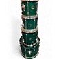 Used Yamaha 4 Piece Stage Custom Emerald Green Drum Kit thumbnail