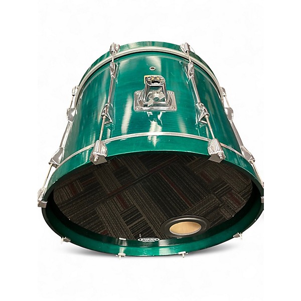 Used Yamaha 4 Piece Stage Custom Emerald Green Drum Kit