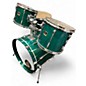 Used Yamaha 4 Piece Stage Custom Emerald Green Drum Kit