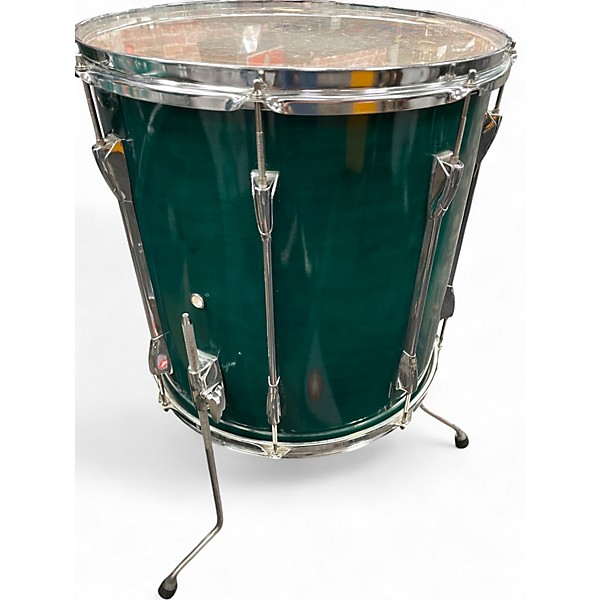 Used Yamaha 4 Piece Stage Custom Emerald Green Drum Kit