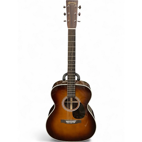 Used Martin OM28 2 Tone Sunburst Acoustic Guitar