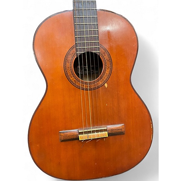 Used 1950s Unknown Brazilian B/S Natural Classical Acoustic Guitar