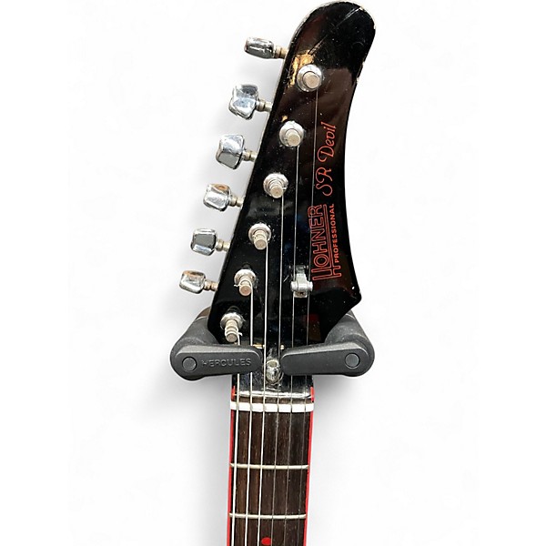 Used Hohner SR Devil Black Solid Body Electric Guitar