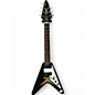 Used 2000 Epiphone 58 Korina Flying V 7 string Black Solid Body Electric Guitar thumbnail