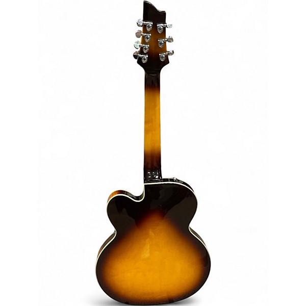 Used 1999 Schecter Guitar Research DIAMOND SERIES JAZZ 7 STRING SEMI HOLLOW Tobacco Burst Hollow Body Electric Guitar