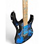 Used 2019 Ibanez JEM77FP Steve Vai Signature Blue Floral Pattern Solid Body Electric Guitar