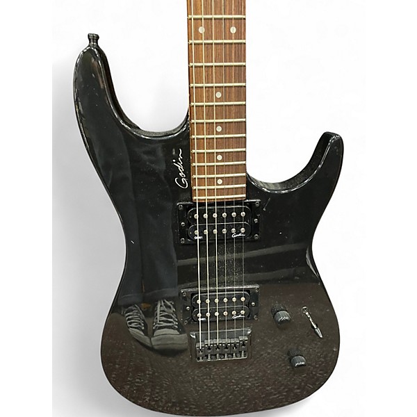 Used Godin Detour Glossy Black Solid Body Electric Guitar
