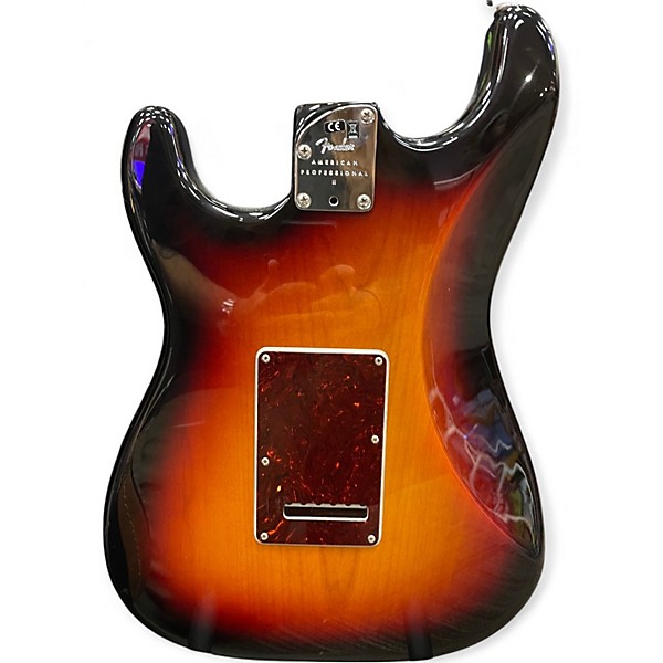 Used Fender American Professional II Stratocaster 3 Tone Sunburst Solid Body Electric Guitar