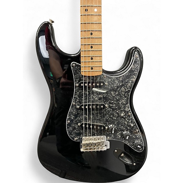 Used Fender Mexican Standard Black Solid Body Electric Guitar