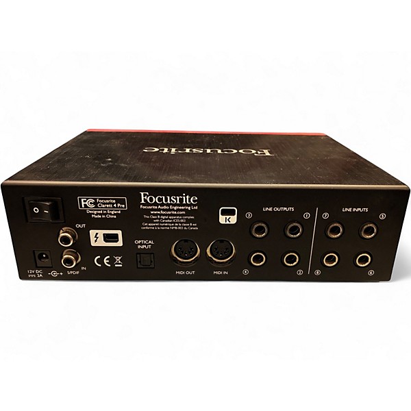 Used Focusrite Clarett 4Pre Audio Interface