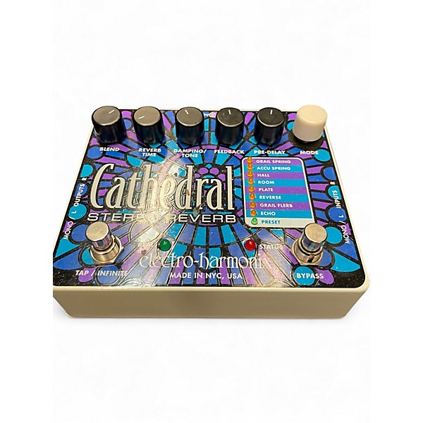 Used Electro-Harmonix Cathedral Stereo Reverb Effect Pedal