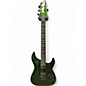 Used Schecter Guitar Research C-1 Silver Mountain Toxic Venom Solid Body Electric Guitar thumbnail