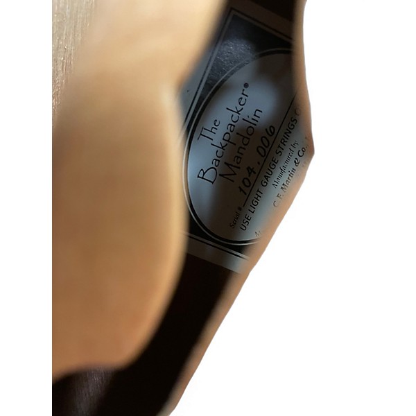 Used Martin Backpacker Mandolin Left Natural Mandolin