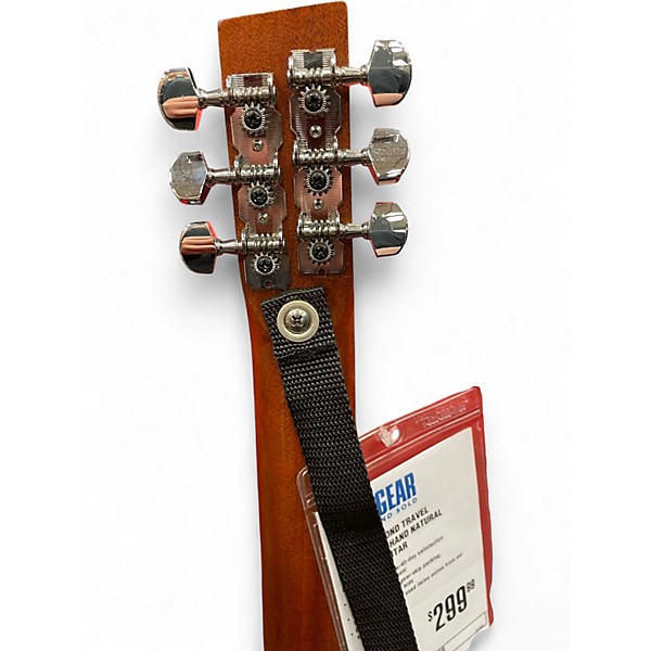 Used Vagabond Travel Guitar Left Hand Natural Acoustic Guitar