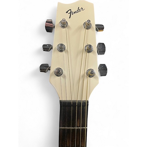 Used Fender Gemini IV Alpine White Acoustic Guitar