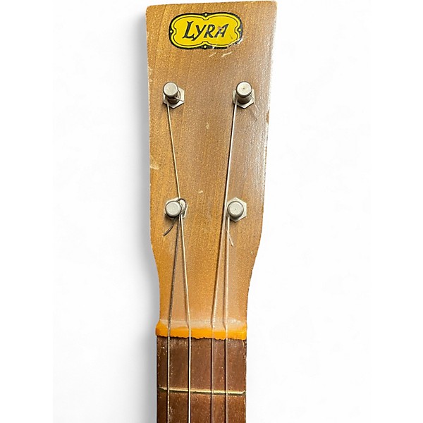 Vintage 1950s Lyra Baritone Ukulele Natural Ukulele