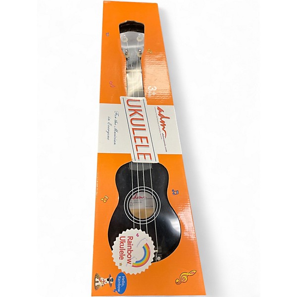 Used Adm Rainbow Uke Black Ukulele