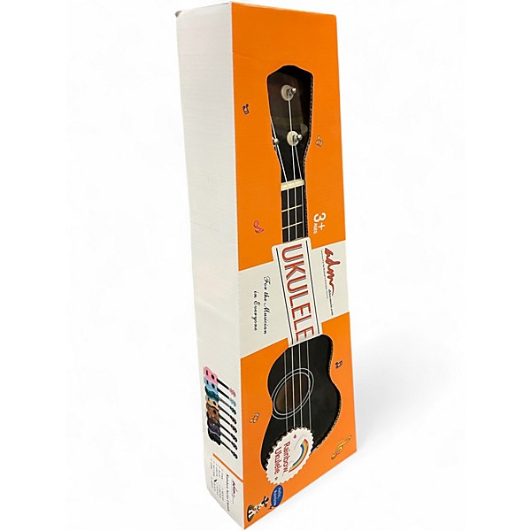 Used Adm Rainbow Uke Black Ukulele