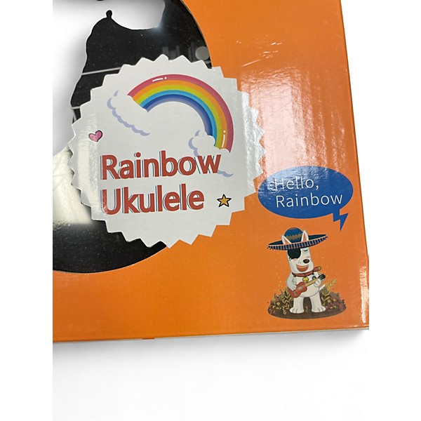 Used Adm Rainbow Uke Black Ukulele