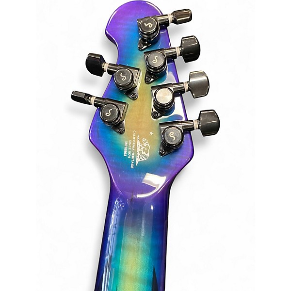 Used Ernie Ball Music Man BFR Majesty John Petrucci (signed) Arctic Aurora Solid Body Electric Guitar