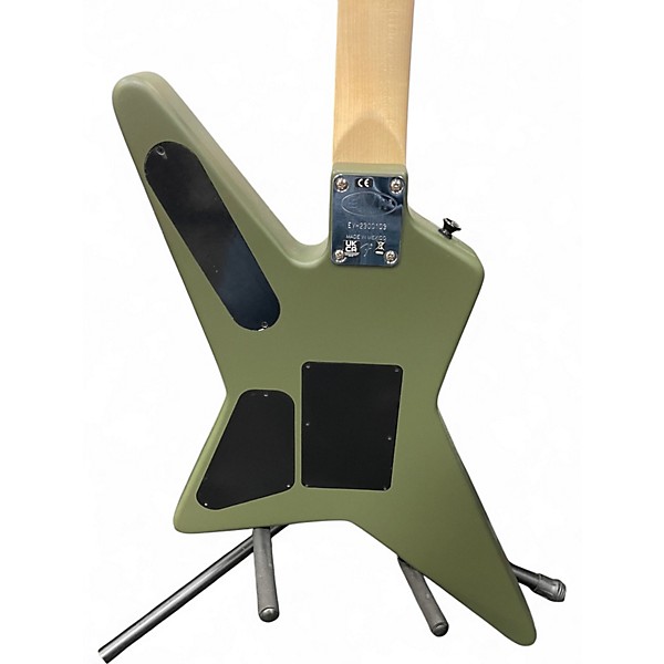 Used EVH Star Limited Edition Army Drab Solid Body Electric Guitar