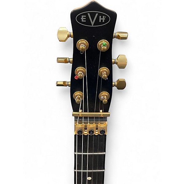 Used EVH Star Limited Edition Black and Gold Solid Body Electric Guitar