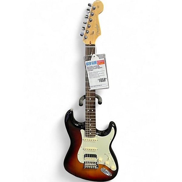 Used Fender American Professional Standard Stratocaster HSS Sunburst Solid Body Electric Guitar
