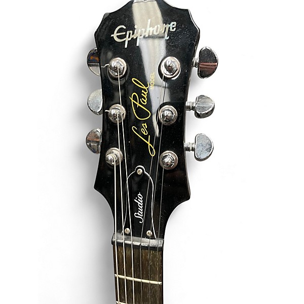 Used Epiphone Les Paul Studio Black Solid Body Electric Guitar