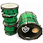 Used PRECISION DRUM CO 4 Piece PRECISION DRUM CO Green Drum Kit thumbnail
